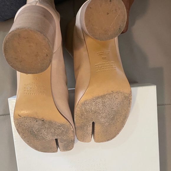 ICONIC Maison Margiela Tabi Vintage Leather boot  Size 40 Color- Bisnchetto - Picture 8 of 14